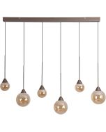 Hanglamp Opus Lux LED brons champagneglas 113cm