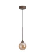 Hanglamp Opus Lux LED brons champagneglas 15cm