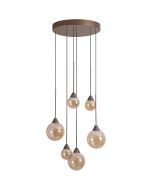 Hanglamp Opus Lux LED brons champagneglas 50cm