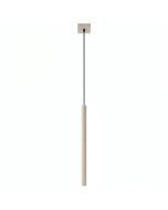 taupe kleurige hanglamp met buisvormige kap van 500 * 25 mm