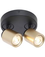 Freelight Razza PL1502BG zwart met goudkleurige spot