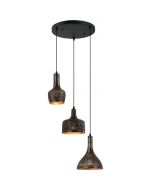Freelight Fuoco PL1613B gevlamd bruine hanglamp