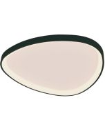 Freelight Organico PL3033Z zwarte driehoekige plafonniere met ronde hoeken