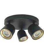 Freelight Solare PL4303Z zwart met goudkleurige spot