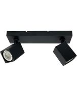 Freelight Quadro PL3321Z zwarte spot met twee vierkante spots