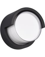 Trio Puno R27036132 mat zwarte tuinwandlamp