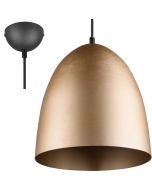 Trio Tilda mat messing hanglamp met eivormige metalen kap van 25 cm in diameter
