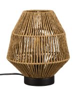 Trio Miki R51101026 tafellamp met kap van gevlochten touw van papier