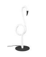 Trio Ingo R54581131 witte tafellamp in de vorm van een flamingo met LED tube langs de hele flamingovorm