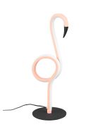 Trio Ingo R54581193 roze tafellamp in de vorm van een flamingo met LED tube langs de hele flamingovorm