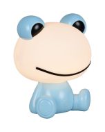 Reality Hopper R57971112 blauwe kinderlamp in de vorm van een kikker met lichtgevende kop met wit licht