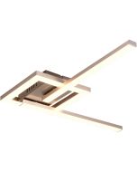 Reality Viale R67303107 staal kleurige plafondlamp