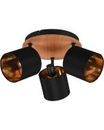 Trio Tommy R81333930 zwart gouden spot