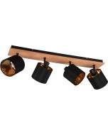 Trio Tommy R81334030 zwart gouden spot