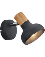 Trio Latika R81521032 zwarte spot met houtkleur