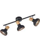 Trio Latika R81523032 zwarte spot met houtkleur