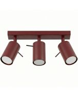 Plafondspot Ring bordeauxrood 45cm