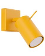 Wandlamp Ring geel 16cm
