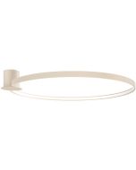 Rio beige cirkelvormige plafonniere met een diameter van 110 cm en geïntegreerde LED aan de binnenzijde van de ring