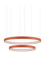 Hanglamp Rio okerrood 2r 78cm