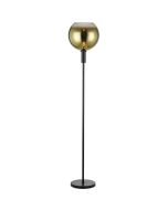 Freelight Gradiente S9730GD zwarte vloerlamp met gouden kap