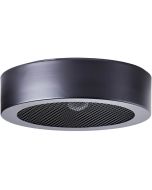 Brilliant Sandros 99733/06 mat zwarte plafonniere met metaalgaas aan de onderzijde