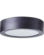 Brilliant Sandros 99735/93 zwarte plafonniere met mat glazen diffuser