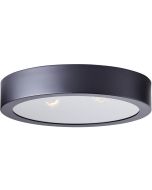 Brilliant Sandros 99736/93 mat zwarte plafondlamp met mat glazen diffuser