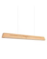 Hanglamp Sollux Skog met 120cm lange eikenhouten balk met geintegreerde LED naar onder