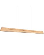 Hanglamp Sollux Skog met 150cm lange eikenhouten balk met geintegreerde LED naar onder