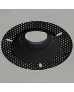 zwart verdiepte randloze IP65 inbouwspot voor de badkamer met een diameter van 85mm met rand om weg te stucken