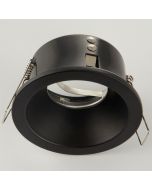 zwart verdiepte IP65 inbouwspot voor de badkamer met een diameter van 85mm
