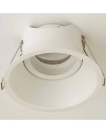 wit verdiepte kantelbare inbouwspot met een diameter van 100mm met een dunne rand