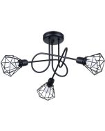 Sollux Artemis SL.1109 zwarte plafondlamp