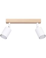 Sollux Verdo SL.1286 witte spot van hout en metaal