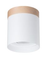 Sollux Rif SL.1348 wit met houten plafondlamp