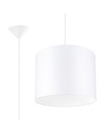 Sollux Nova SL.1403 witte hanglamp van textiel