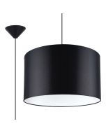Sollux Nova SL.1406 zwarte hanglamp van textiel