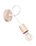 Wandlamp Ember wit 19cm