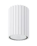 Sollux Karbon SL.1530 witte plafondlamp met geribbelde zijde