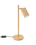 Sollux Karbon SL.1567 goudkleurige geribbelde tafellamp