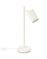 Sollux Karbon SL.1605 beige geribbelde tafellamp