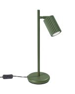 Sollux Karbon SL.1624 groen geribbelde tafellamp