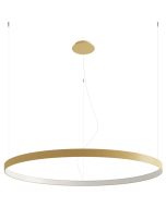 Thoro Rio TH.218 goudkleurige ringvormige hanglamp met een diameter van 110cm 