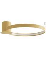 Thoro Rio TH.222 goudkleurige ringvormige plafondlamp met een diameter van 55cm