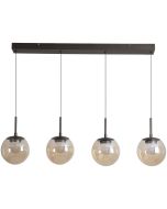 Hanglamp Solis LED brons champagneglas 90cm