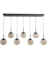 Hanglamp Solis LED brons champagneglas 23cm
