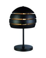 Freelight Djarin T0601Z zwart met goudkleurige tafellamp