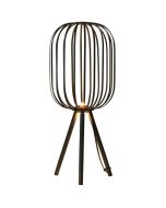 Freelight Piolo T8422Z zwart metalen tafellamp