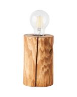 Brillaint Trabo 93112/36 tafellamp van een stammetje naaldhout met helder peertje